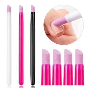 {color} quartz cuticle remover pen — 13.5 cm, natural quartz tip for gentle dead-skin and cuticle removal