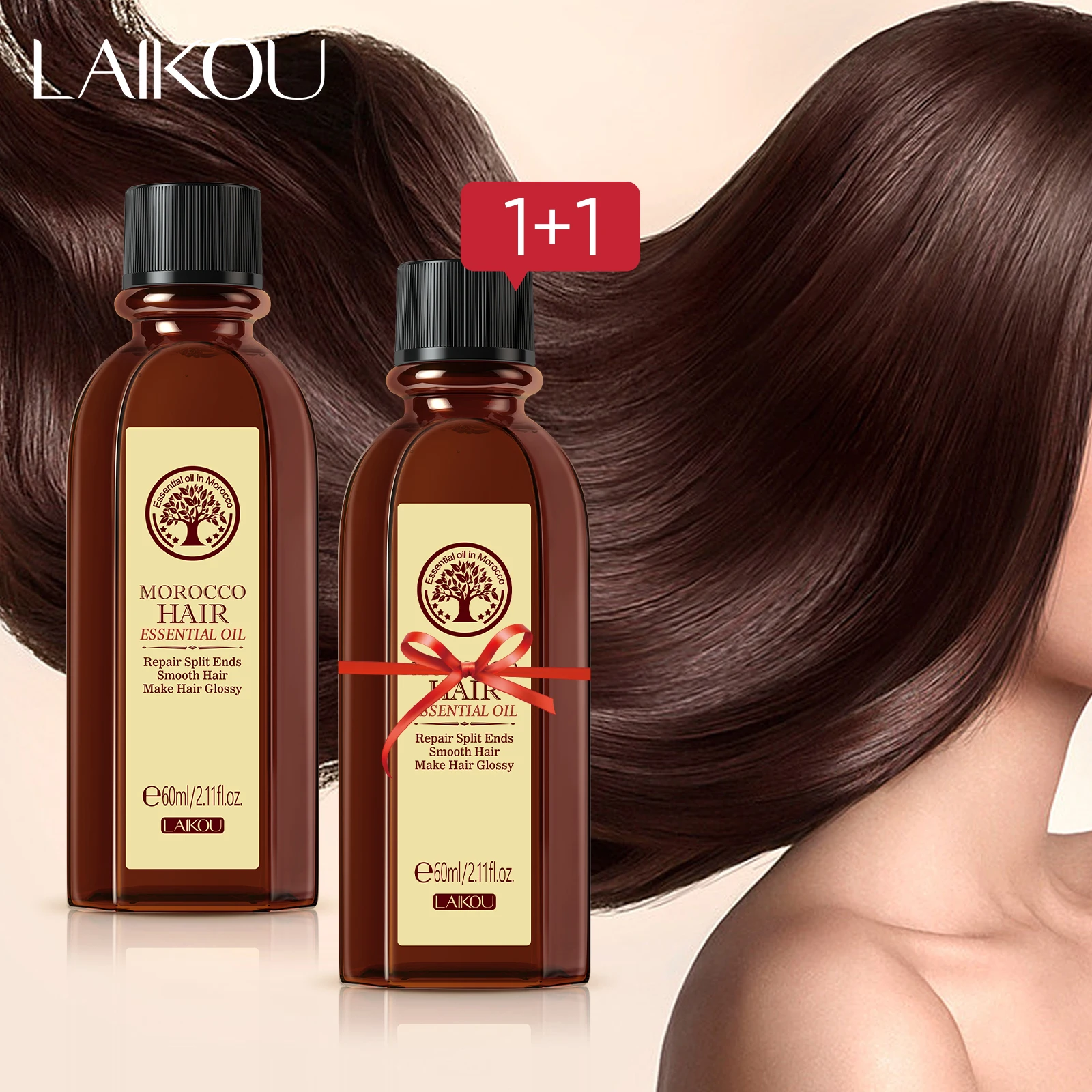 {title} — 60 ml bottle of Morocco argan oil hair treatment – view 3