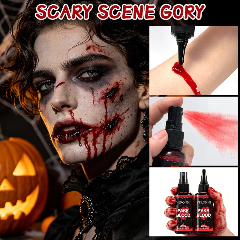 Fake blood spray for Halloween, vampire and zombie makeup – view 3