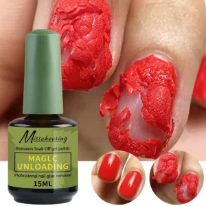 Misscheering 15ml soak-off gel polish remover bottle on white background