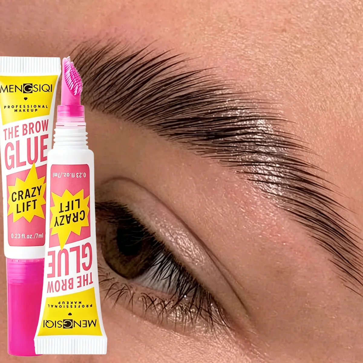 {product_title} applied to brows showing 3D feathery finish and waterproof hold – view 4
