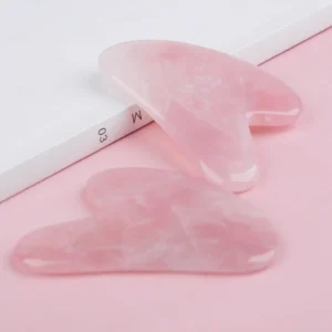 Resin Gua Sha Board Scraping Massage Scraper Face Massager Heart-Shaped Guasha Board Massager for Face Portable Skin Care Tools