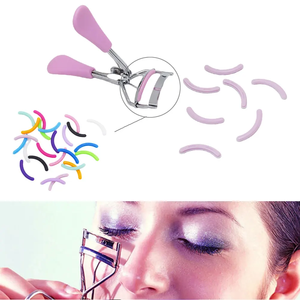 10-pack high-elastic rubber replacement pads for eyelash curlers – view 2