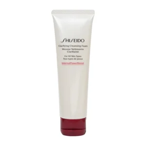 Shiseido cleansing cream — hydrating face wash jar on white background