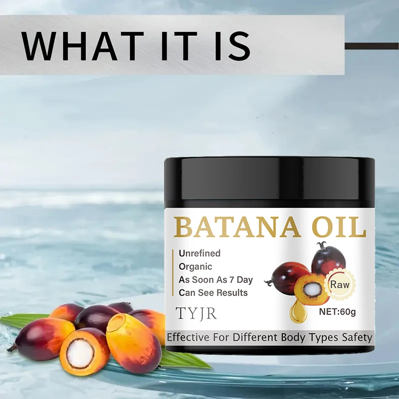 Jar of Batana Oil Hair Mask on neutral background — nourishing repair treatment – view 2