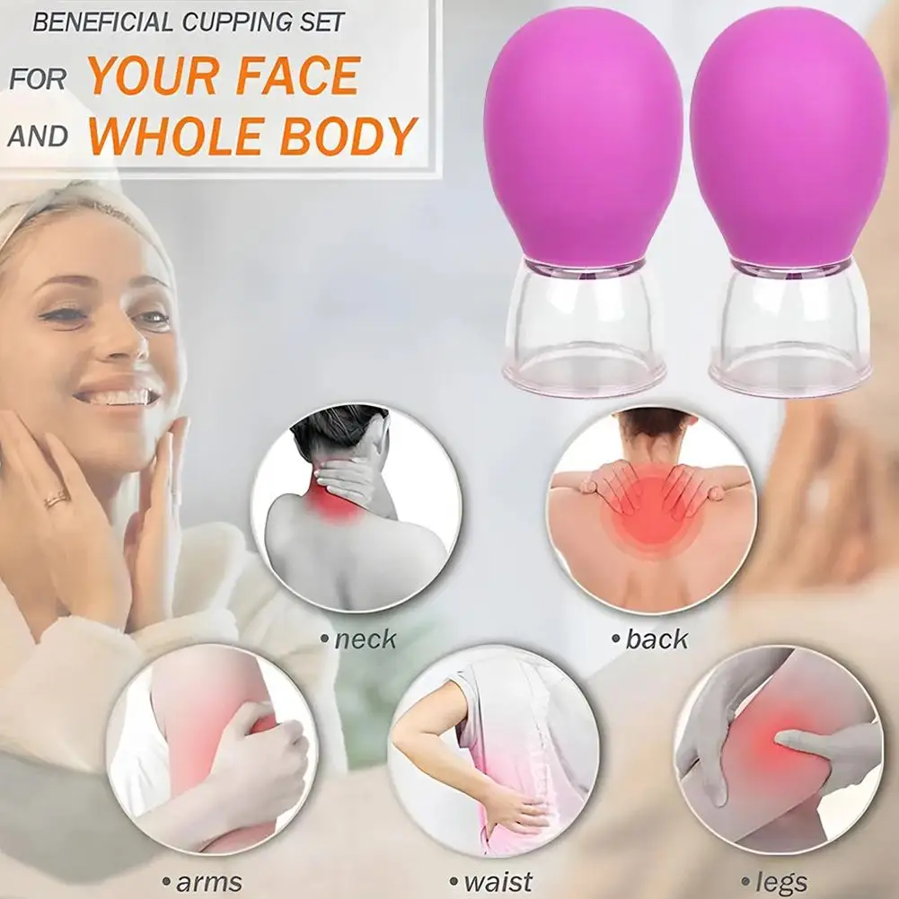Silicone facial slide cupping tool in {color} — single lightweight massage cup – view 2