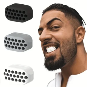 Silicone jaw exerciser — jawline fitness ball for facial and neck toning
