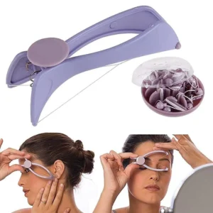 Mini Facial Hair Remover Women Hair Removal Epilator Spring Threading Face Defeatherer for Cheeks Eyebrow DIY Makeup Beauty Tool