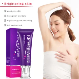 Pink Magic Body Whitening Cream for underarm and body use on neutral background