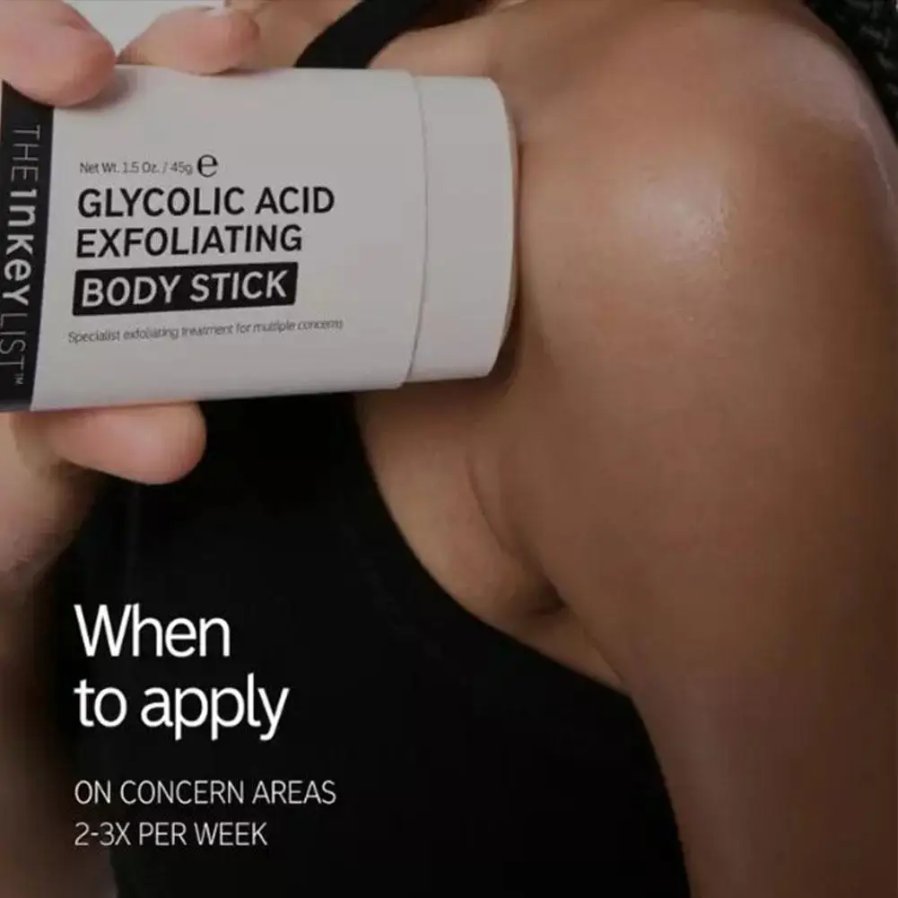 Glycolic Acid Body Roll‑On Stick — roll‑on applicator shown on forearm – view 2