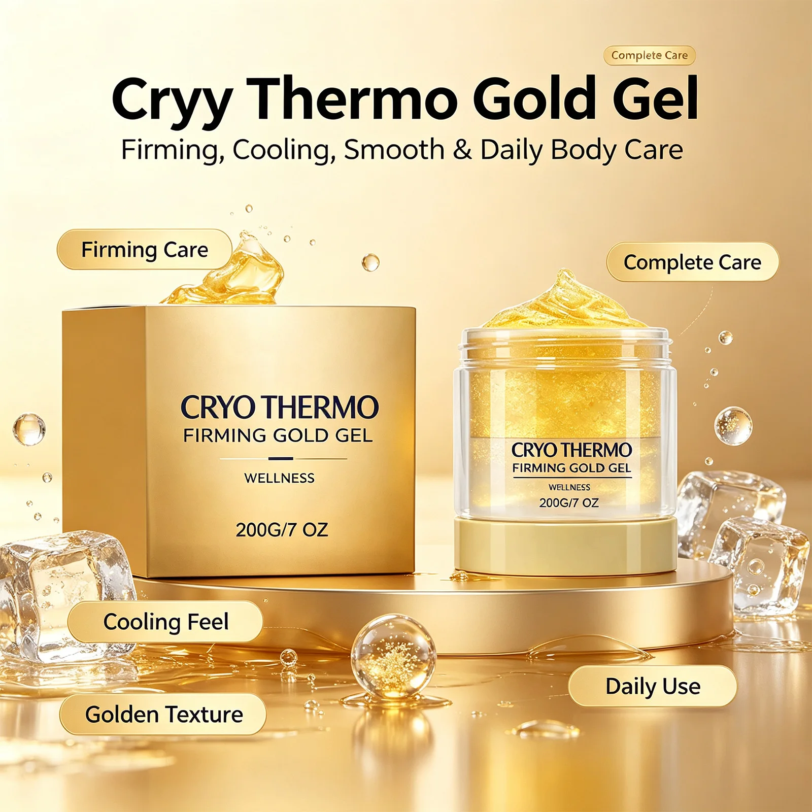 {title} — 200g jar showing golden gel texture on a neutral background – view 3