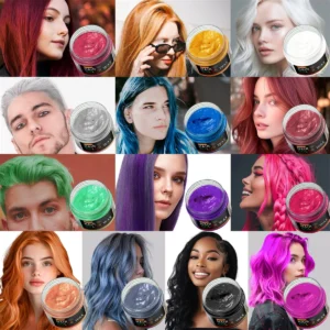 Temporary washable hair color wax for hair, beard and brows — {shade}