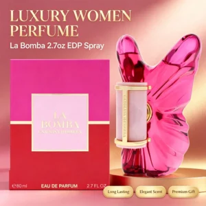 Carolina Herrera La Bomba Eau de Parfum Spray for Women 2.7oz Long Lasting Luxury Feminine Fragrance Daily Dating Perfume Gift