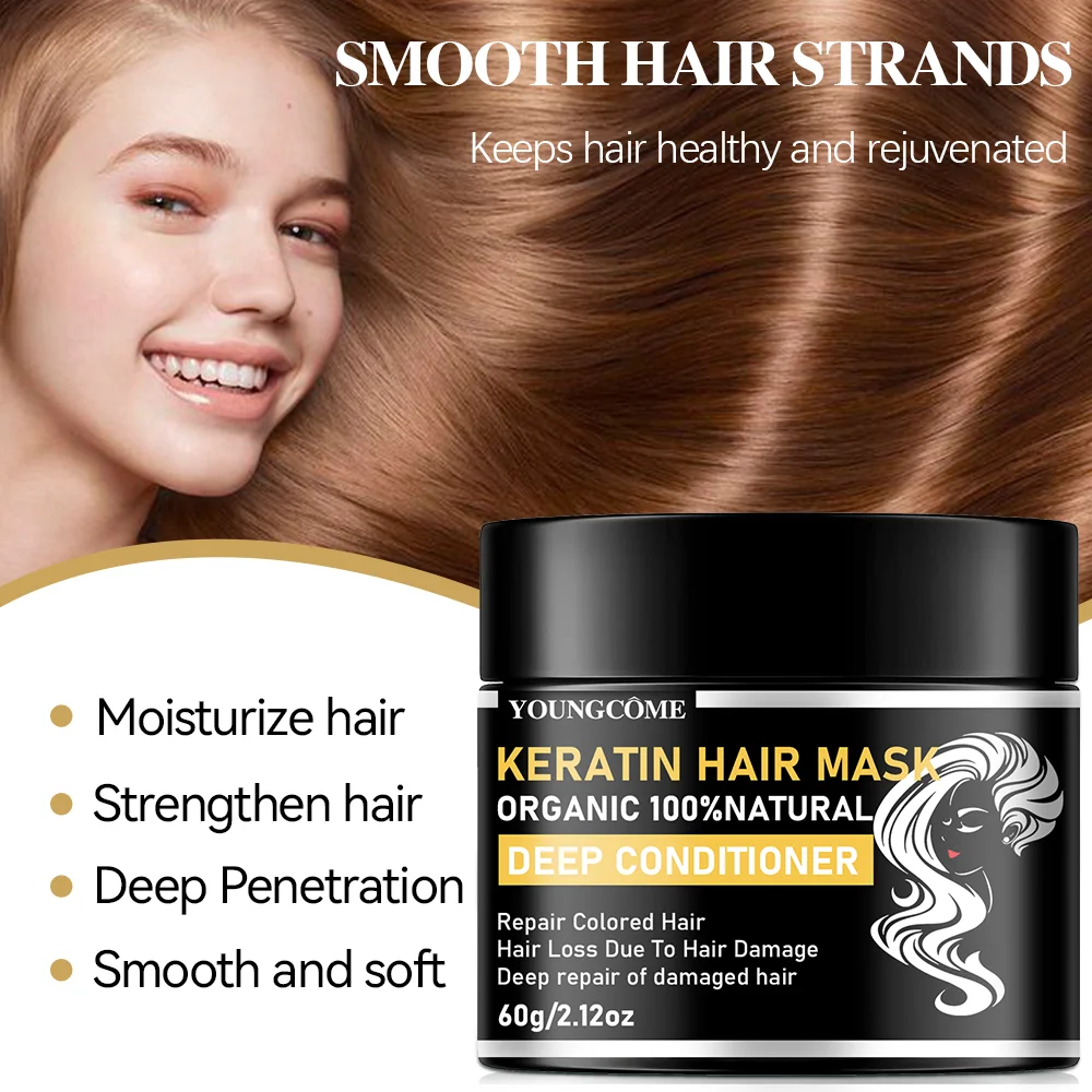 {product_title} — keratin hair mask product image on neutral background – view 3