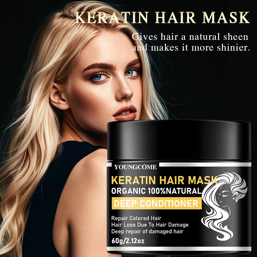 {product_title} — keratin hair mask product image on neutral background – view 2