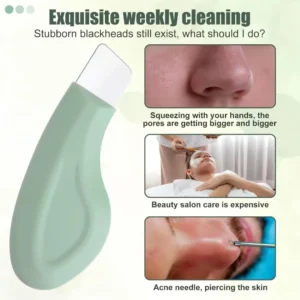 Deep Clean Skin Spatula in {color} — one-piece plastic facial cleansing tool