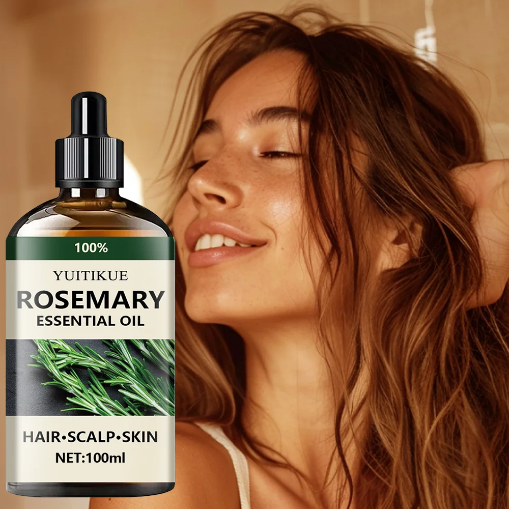 100% pure rosemary essential oil for hair, scalp and skin — single-ingredient aromatherapy oil – view 2