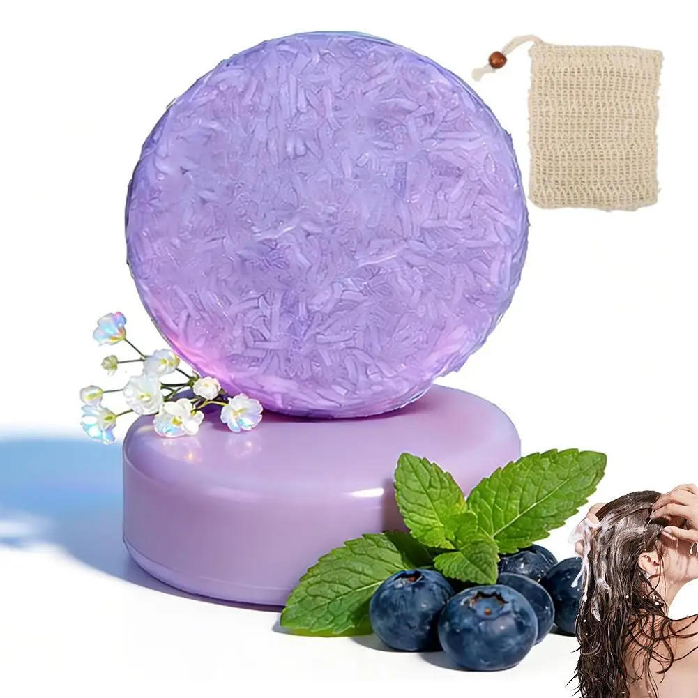 {product_title} — blueberry solid shampoo and conditioner bars – view 4