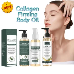 Collagen Firming Body Oil Massage Moisturizing Nourishing Smoothing Natural Skin Care for Refreshing Glowing Soft Skin Daily Use