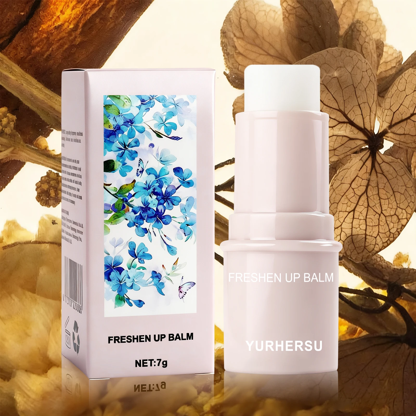 Portable antiperspirant stick with natural fresh fragrance — unisex underarm product