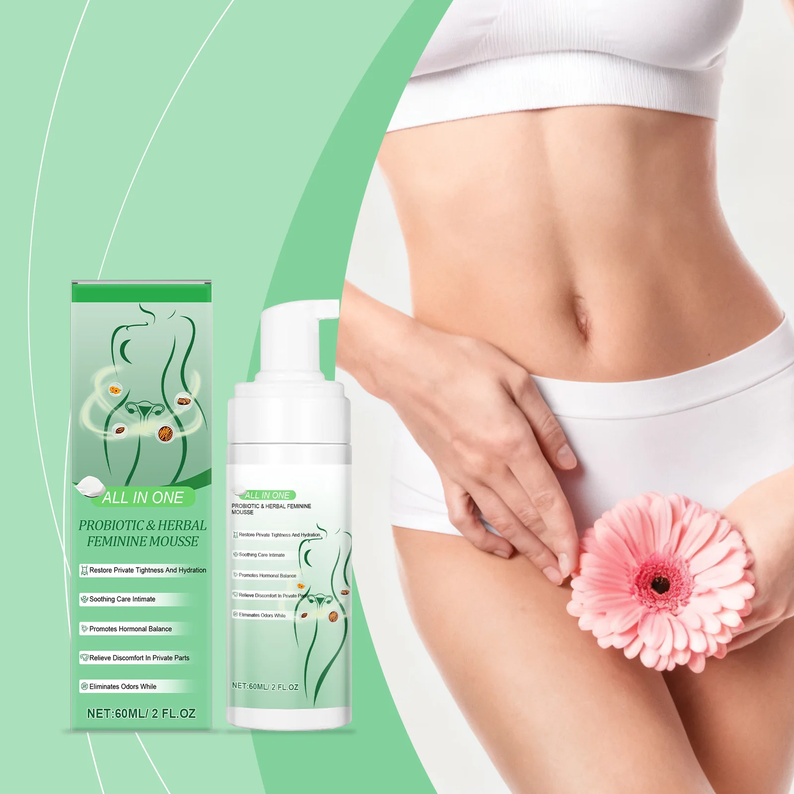 Photo of {title} — herbal intimate care mousse for sensitive areas
