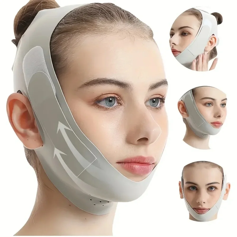 SHR-AE-3256812485212670 - V‑Shape adjustable face lift band on neutral background – view 4