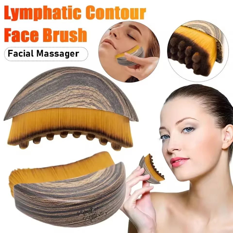 {title} — 2-piece face sculpting bandage and massage brush set – view 2