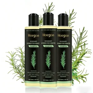 3-Pack Rosemary & Hydrolyzed Keratin Shampoo — front view of bottle