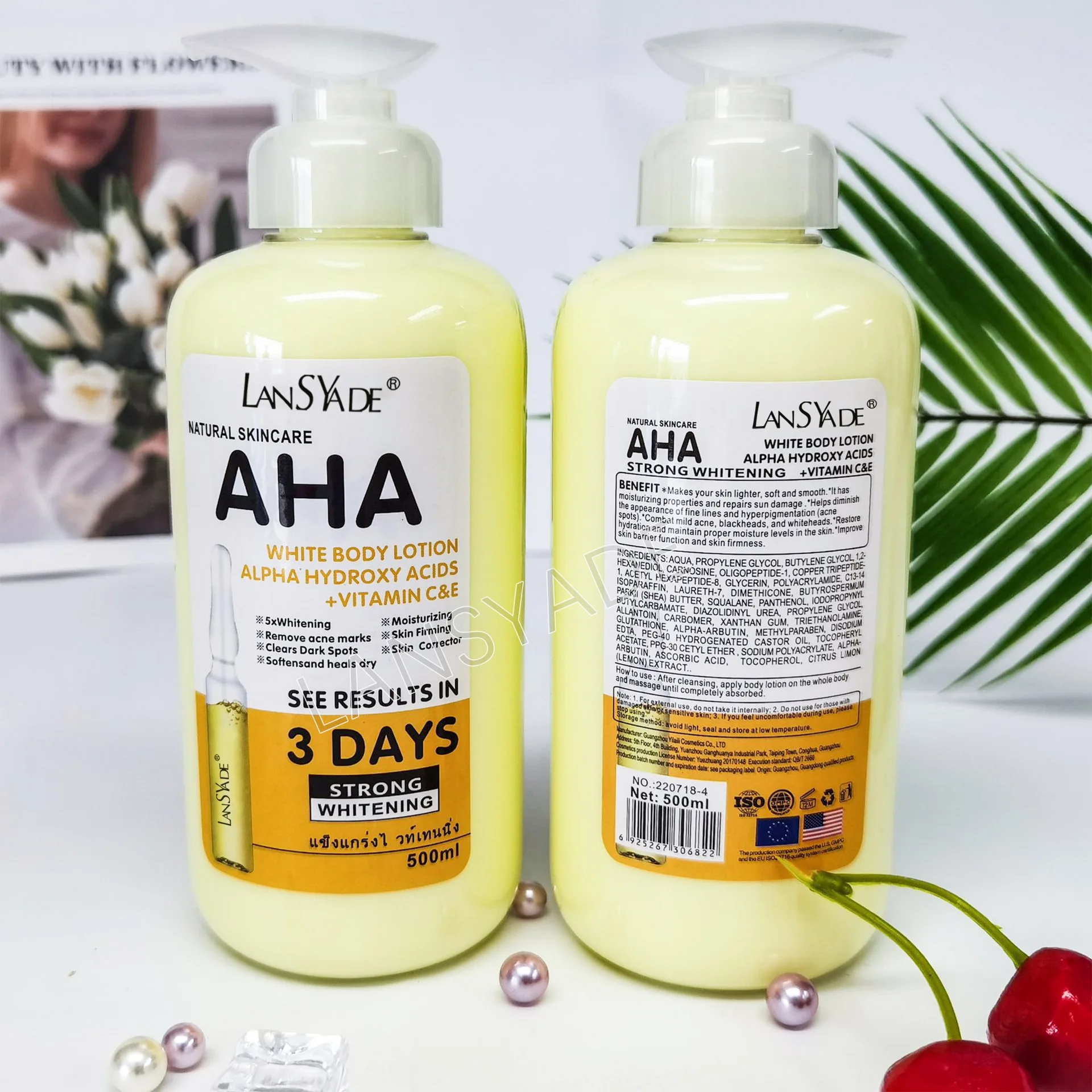 Product image: {title} — 500ml whitening body cream – view 3