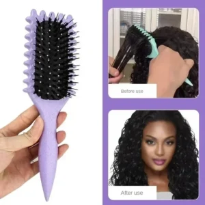 Curly Hair Styling Brush Tangle-Free Shaping Comb for Men And Women's Curls - Hairdressing Tool