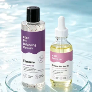 pH-Balancing Aloe Intimate Cleansing Shower Gel Set in packaging