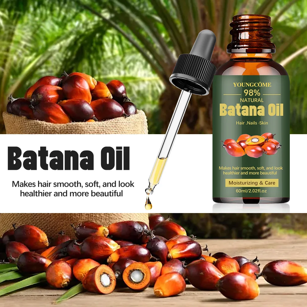Bottle of pure Batana oil for hair — {pack_size} option, adds shine and strength
