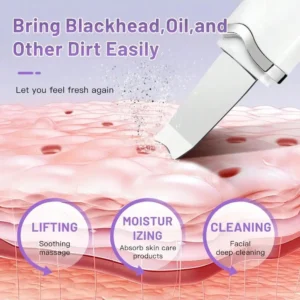 2026 Ultrasonic Skin Scraper Pore Cleaning Facial Deep Cleaning Machine Suitable for Female and Male Rechargeable