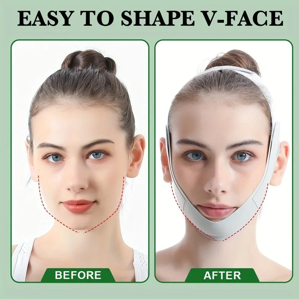 SHR-AE-3256812485212670 - V‑Shape adjustable face lift band on neutral background – view 3