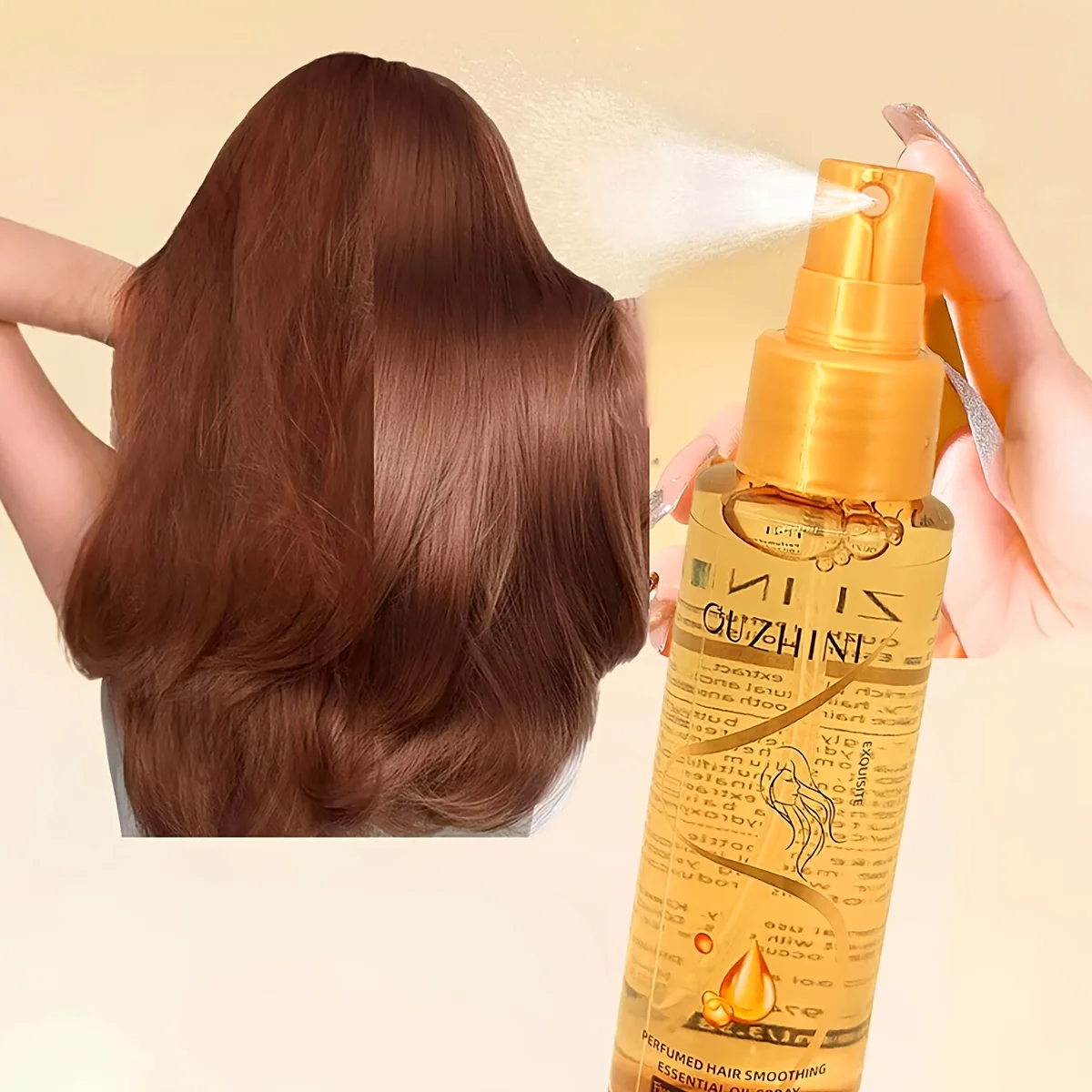 100ml bottle of fragrance hair oil spray — leave‑in moisturizing hair conditioner