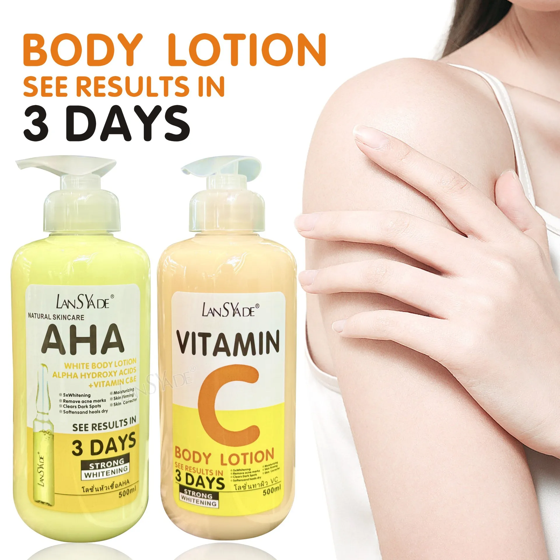 Product image: {title} — 500ml whitening body cream – view 2